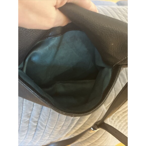 Coach Black Pebbled Leather Turnlock Flap Closure Crossbody Bag Purse 23663 - Picture 6 of 9